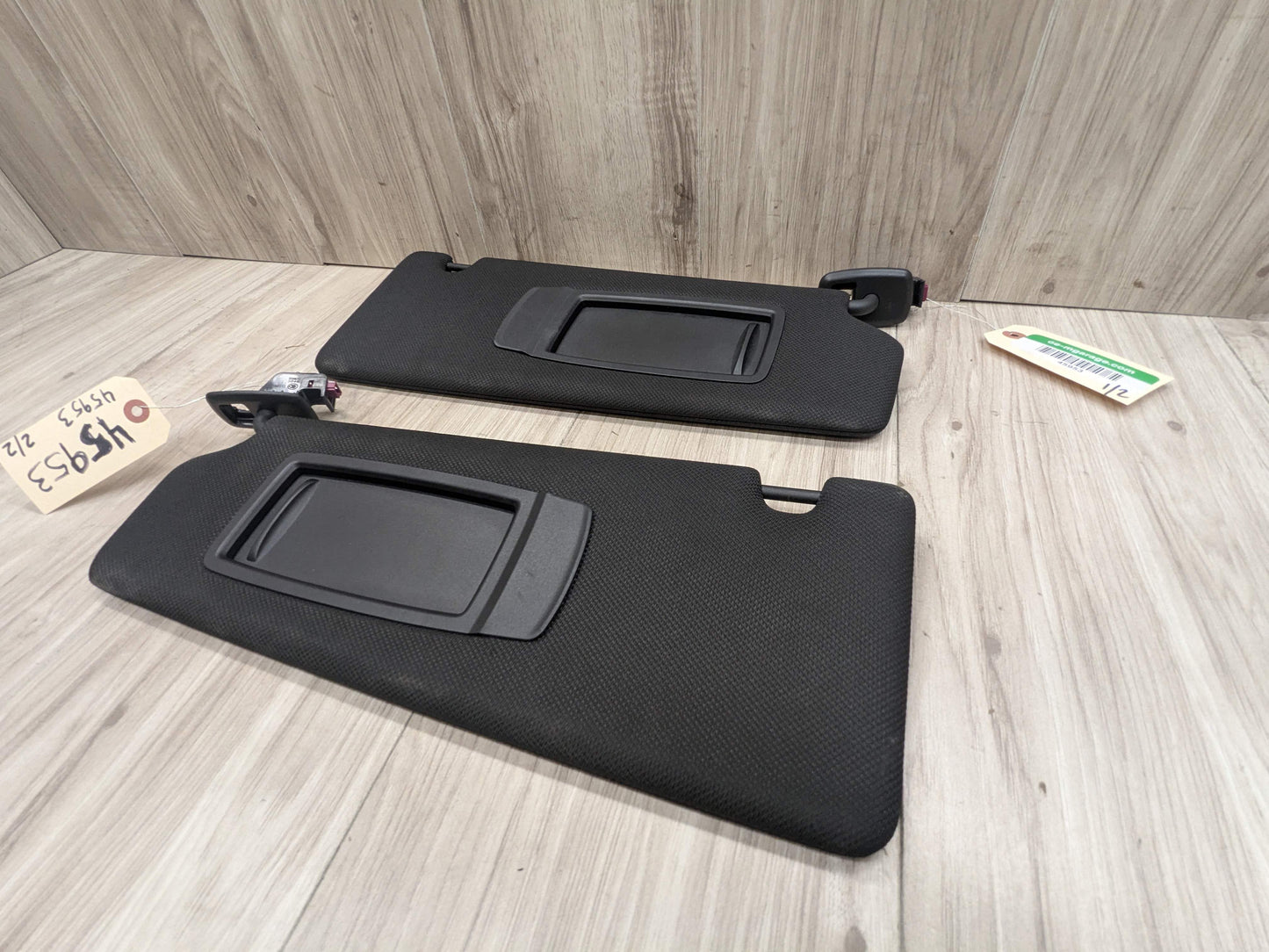 OEM BMW F90 G30 540 M550 M5 Left Right Driver Passenger SunVisor Shade SET Black