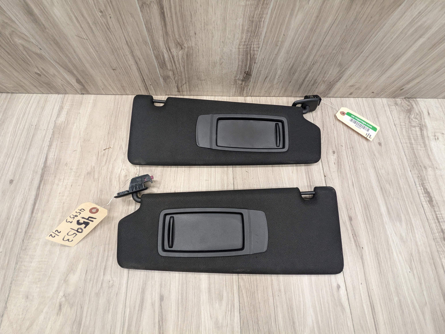 OEM BMW F90 G30 540 M550 M5 Left Right Driver Passenger SunVisor Shade SET Black