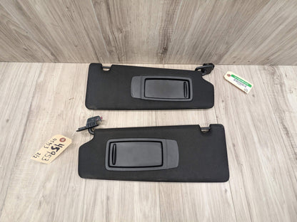 OEM BMW F90 G30 540 M550 M5 Left Right Driver Passenger SunVisor Shade SET Black