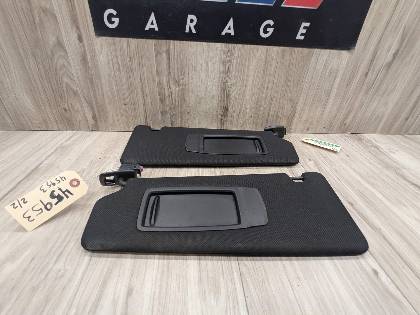 OEM BMW F90 G30 540 M550 M5 Left Right Driver Passenger SunVisor Shade SET Black