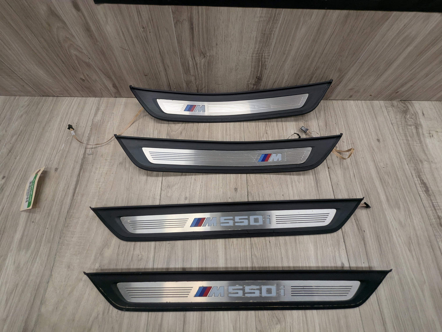 OEM BMW G30 530 540 M550 Front Rear Left Right Illuminated Door Sill Trim SET