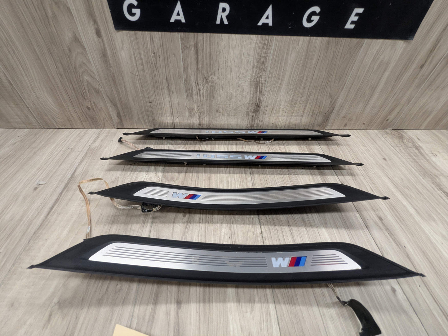 OEM BMW G30 530 540 M550 Front Rear Left Right Illuminated Door Sill Trim SET