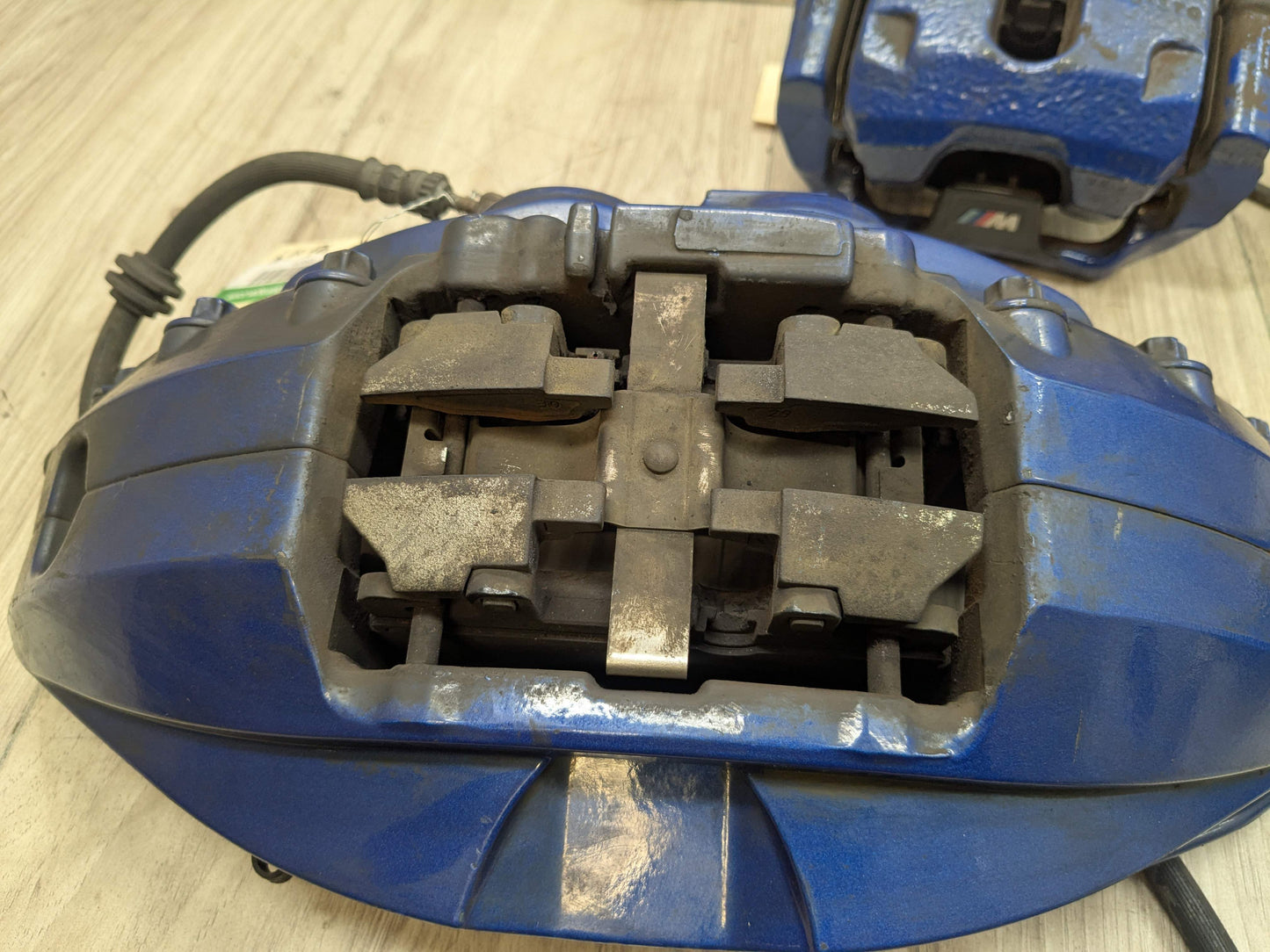 OEM BMW G30 530 540 M550 Front Rear Left Right Brake Calipers Brembo SET Blue