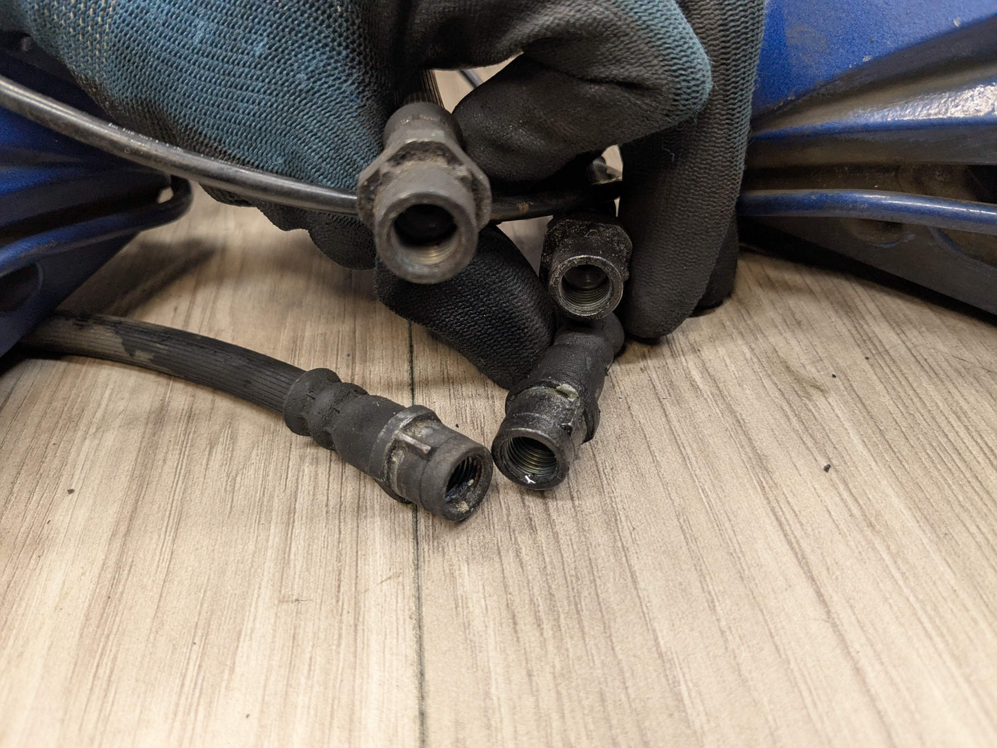 OEM BMW G30 530 540 M550 Front Rear Left Right Brake Calipers Brembo SET Blue