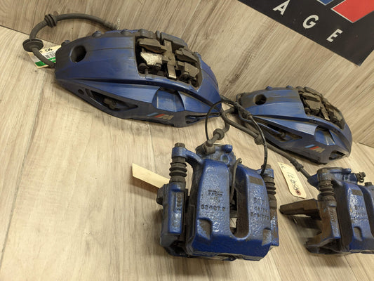 OEM BMW G30 530 540 M550 Front Rear Left Right Brake Calipers Brembo SET Blue