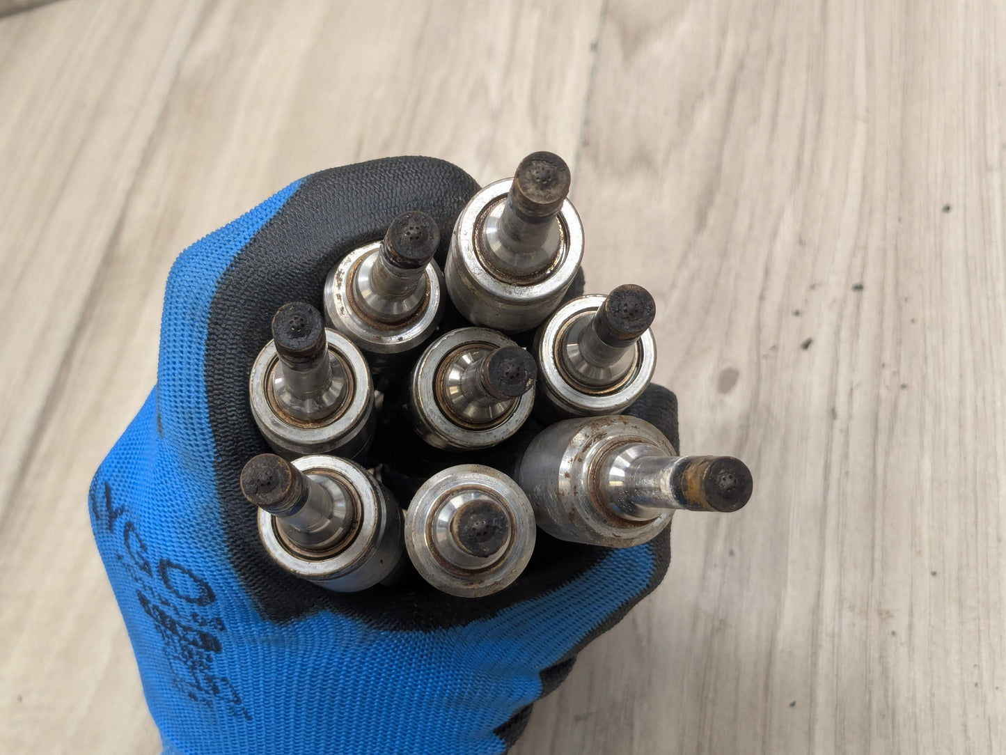 19-24 OEM BMW G12 G30 M550 750 Engine N63R High Pressure Fuel Injector Set