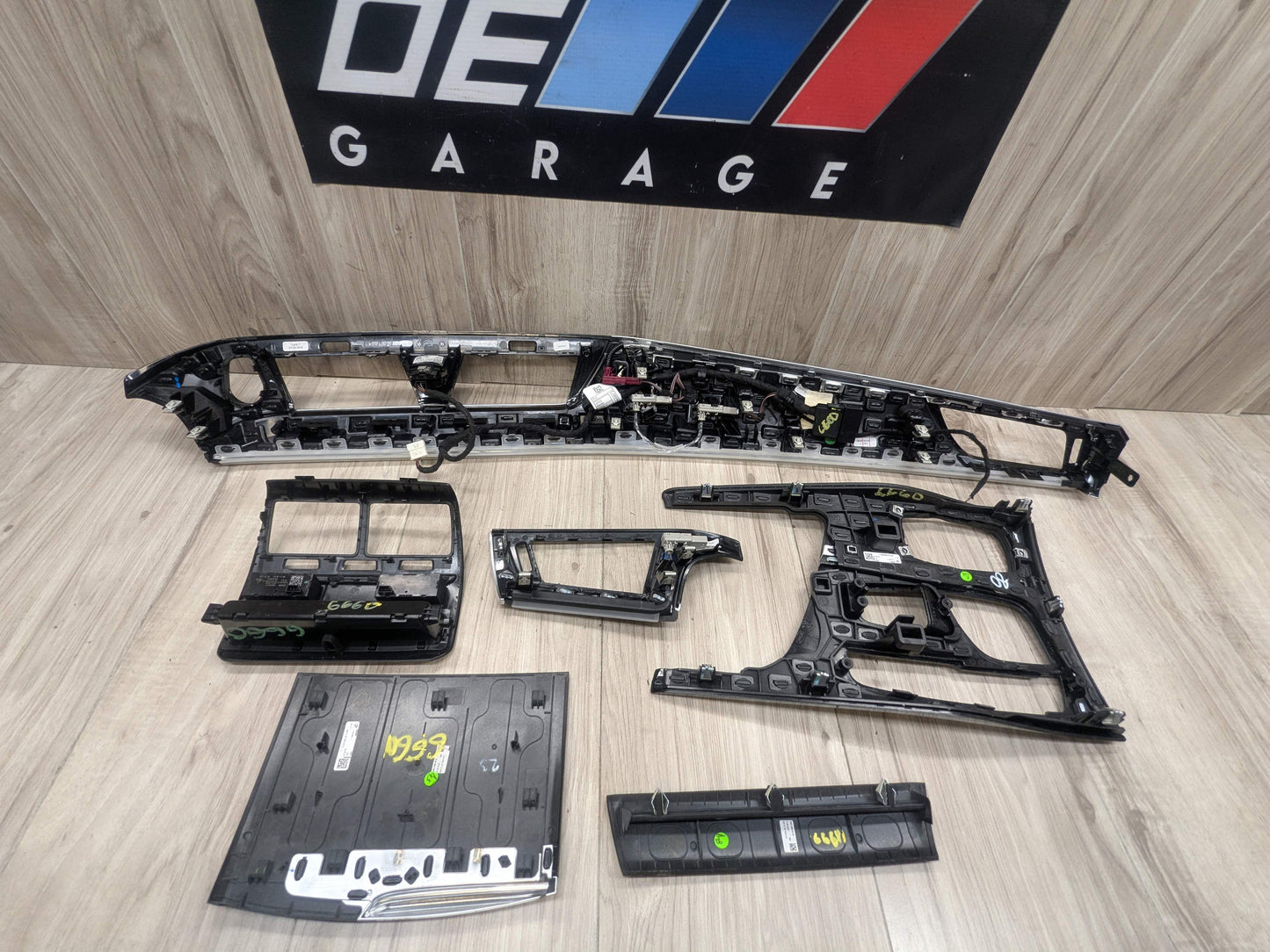 OEM BMW G30 530 540 M550 Central Console Dash Panel Interior Trim Wood SET