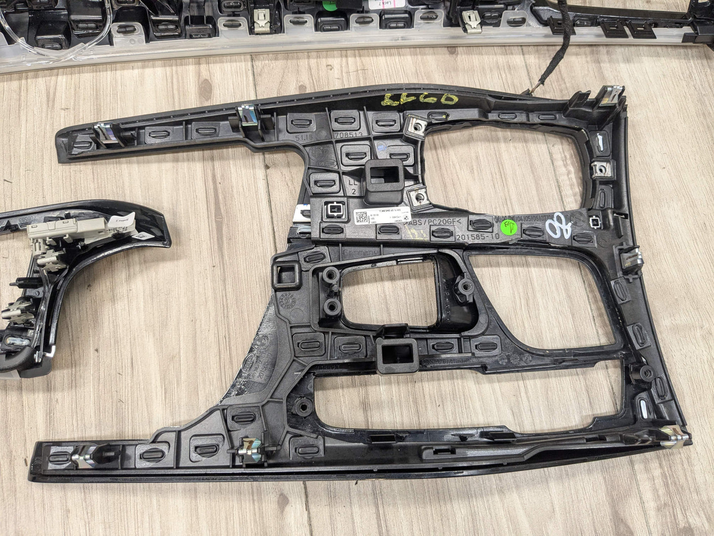 OEM BMW G30 530 540 M550 Central Console Dash Panel Interior Trim Wood SET