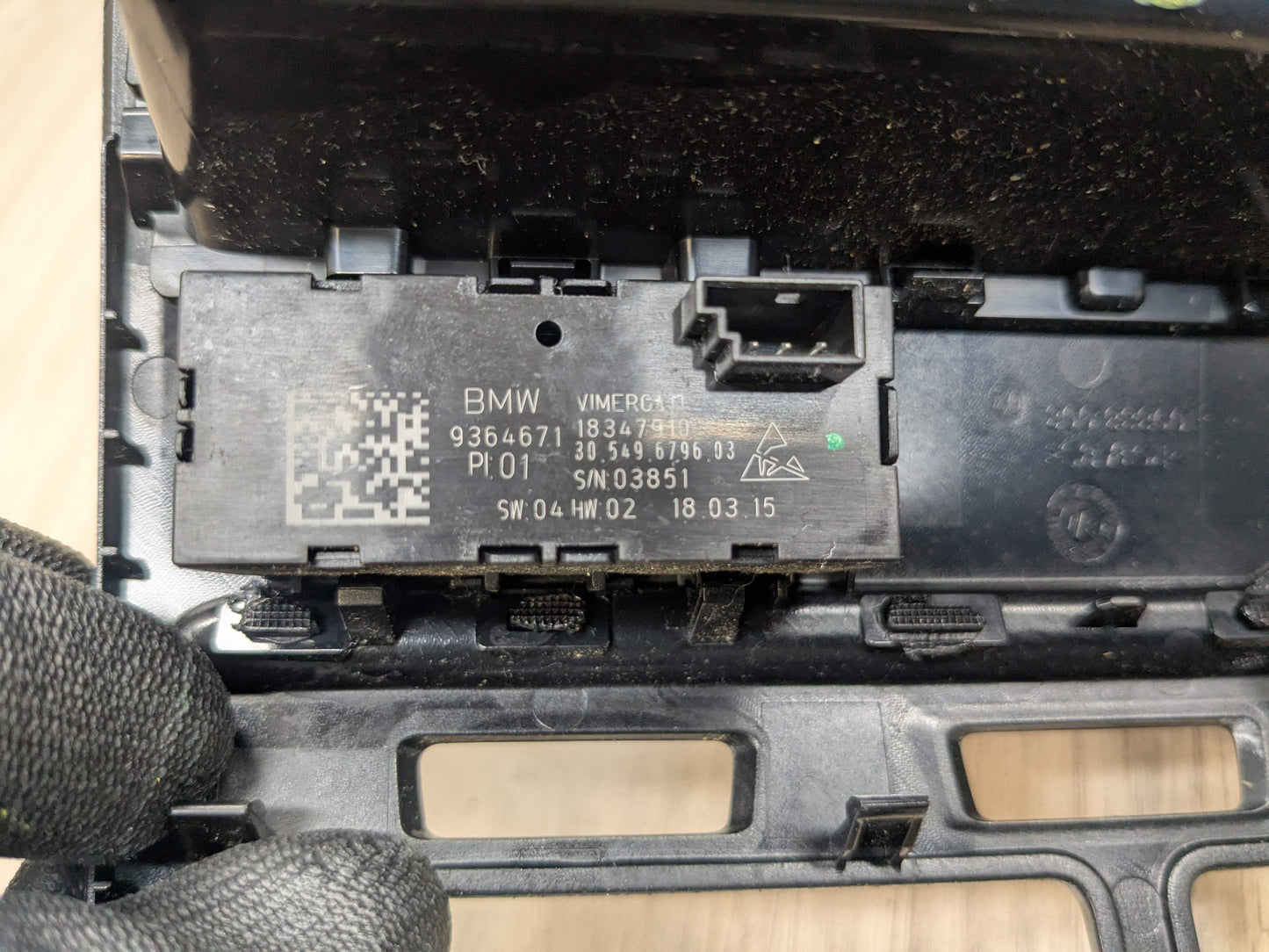 OEM BMW G30 530 540 M550 Central Console Dash Panel Interior Trim Wood SET