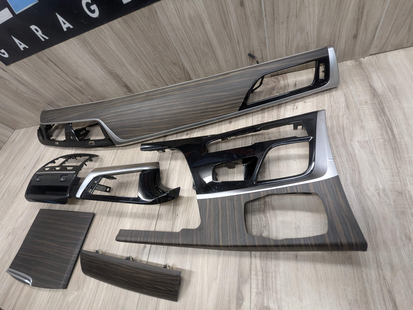 OEM BMW G30 530 540 M550 Central Console Dash Panel Interior Trim Wood SET