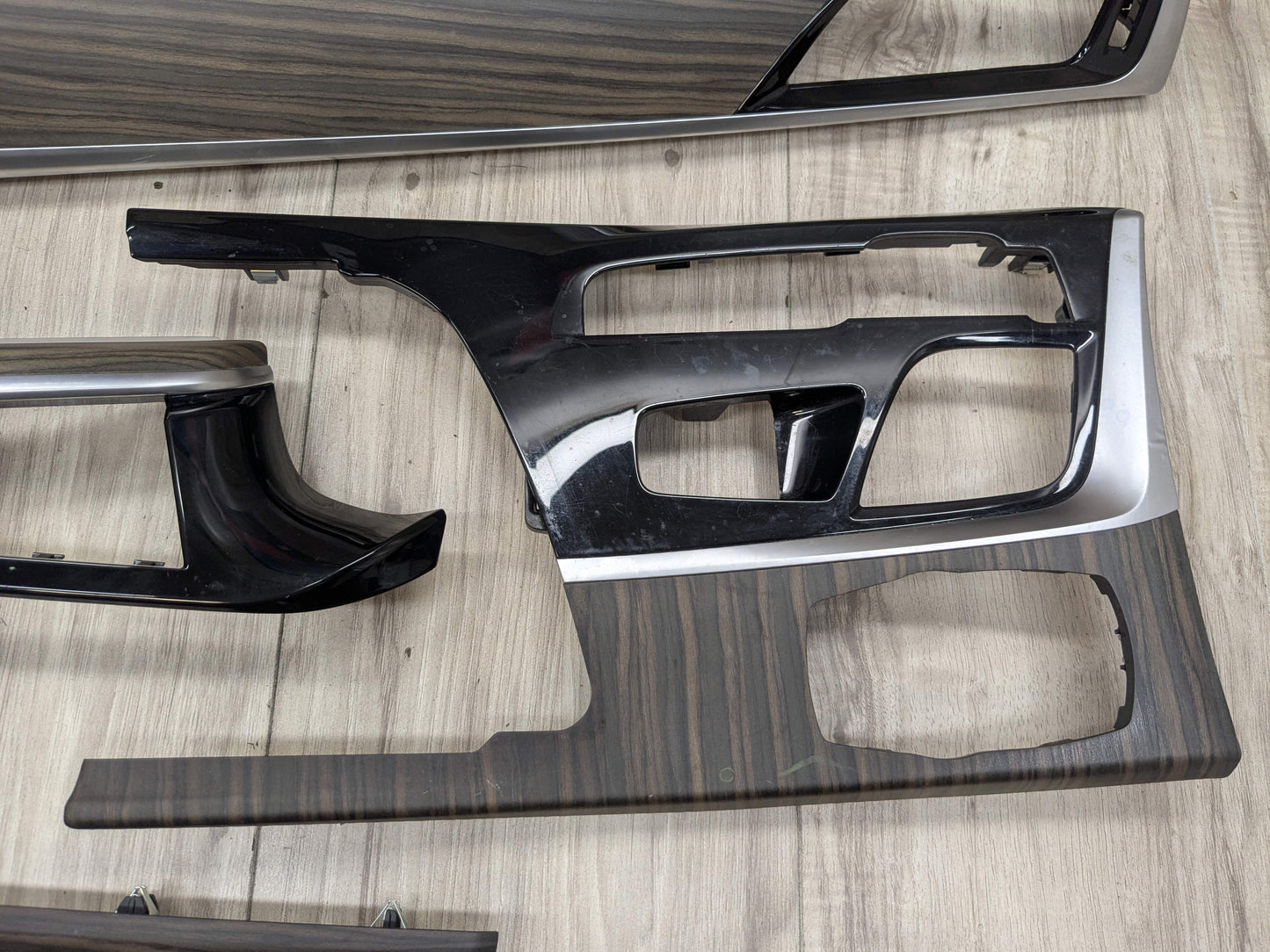 OEM BMW G30 530 540 M550 Central Console Dash Panel Interior Trim Wood SET