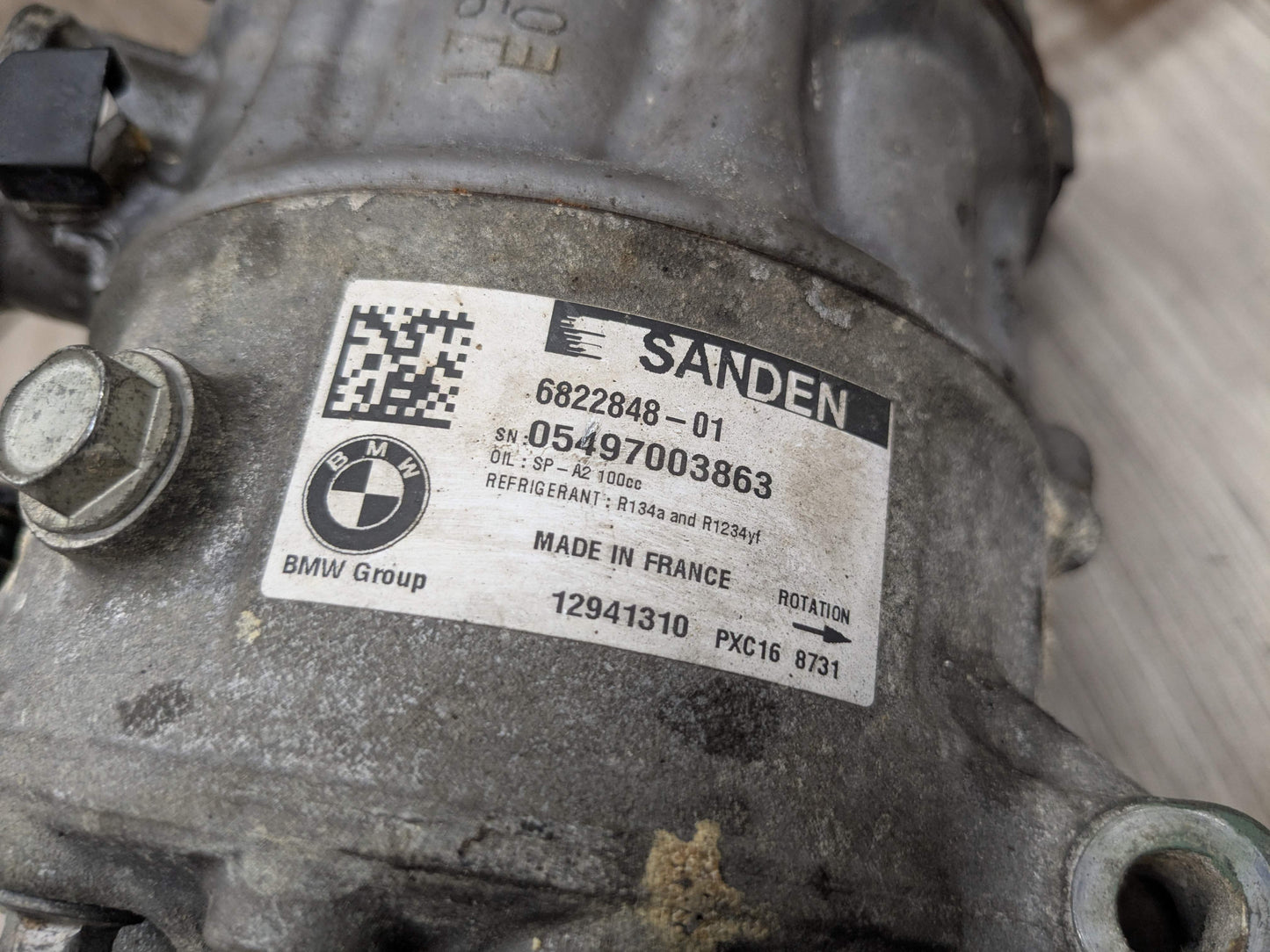 OEM BMW F90 F93 G05 G07 G12 G16 G30 AC Compressor Clutch Pump W/ Pulley N63 S63