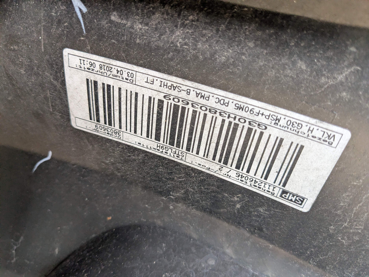 *OEM BMW F90 G30 530 540 M550 M5 Rear M SPORT Bumper Cover Panel Black 475