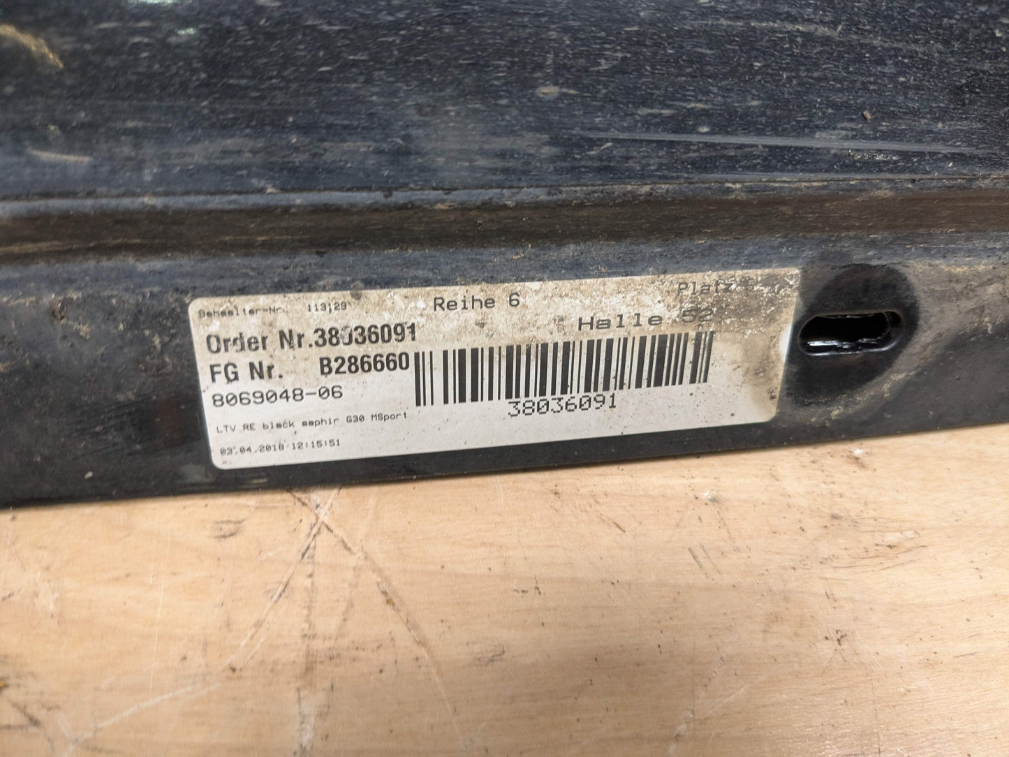 OEM BMW F90 G30 530 540 M550 M5 M SPORT Right Passenger Side Skirt Rocker Panel