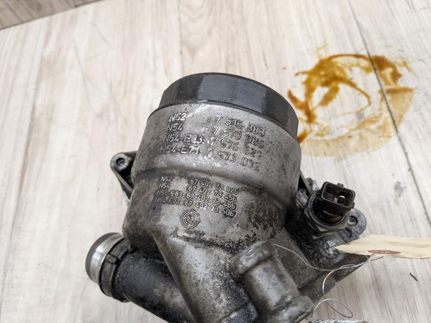 07-13 OEM BMW E82 E90 E92 135 335 N54 N55 Engine Oil Filter Housing COOLER
