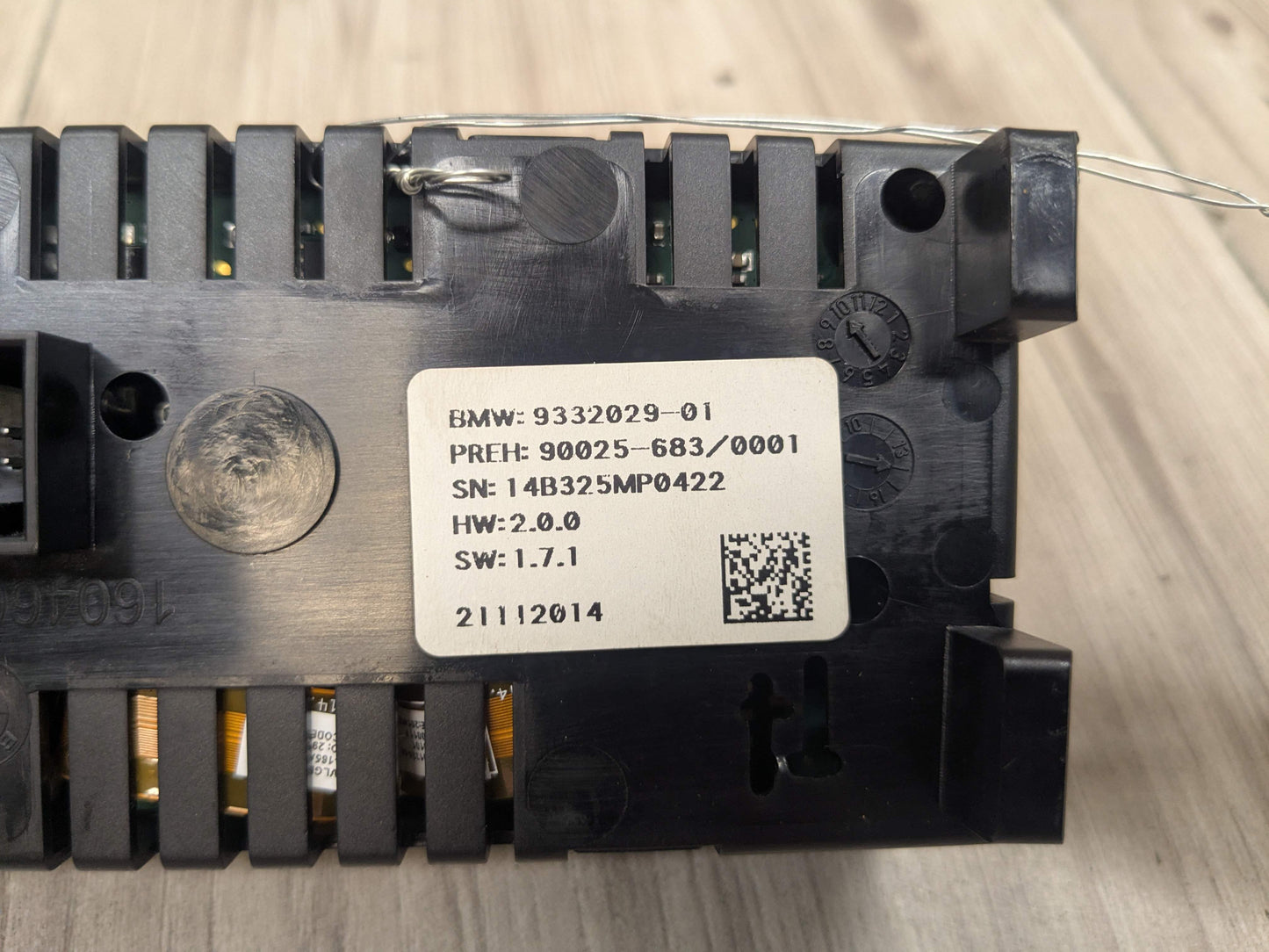 OEM BMW F15 F16 F85 F86 X5 X6 Rear AC Vent Heater Control Panel Switch HEATED