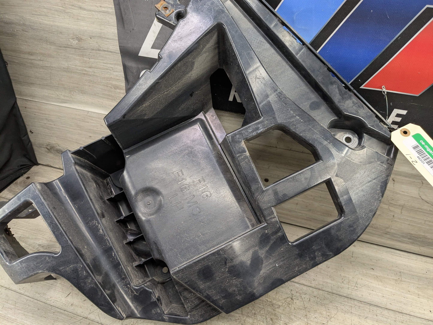 15-19 OEM BMW F16 X6 Rear Left Driver Bumper Supports Brackets Mounts Guide PAIR