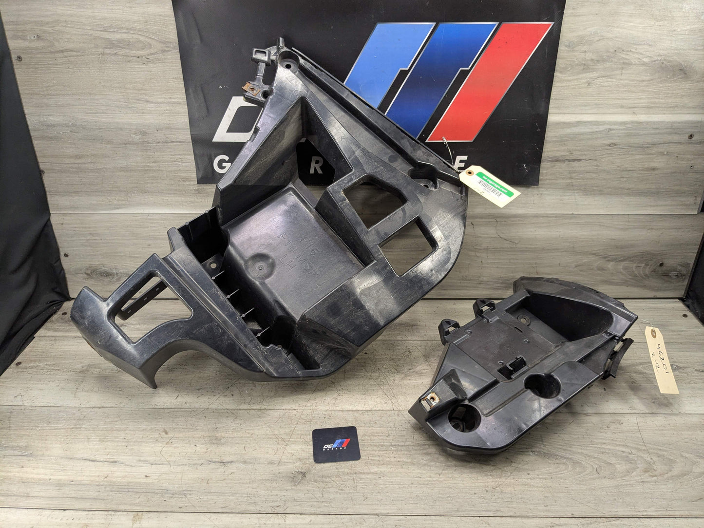 15-19 OEM BMW F16 X6 Rear Left Driver Bumper Supports Brackets Mounts Guide PAIR