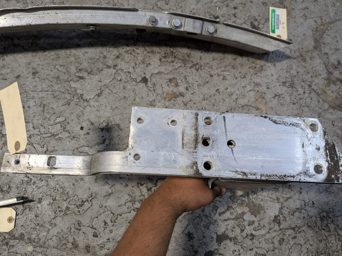 OEM BMW F15 F16 F85 F86 Front Bumper Reinforcement Impact Crash Bar Brackets SET