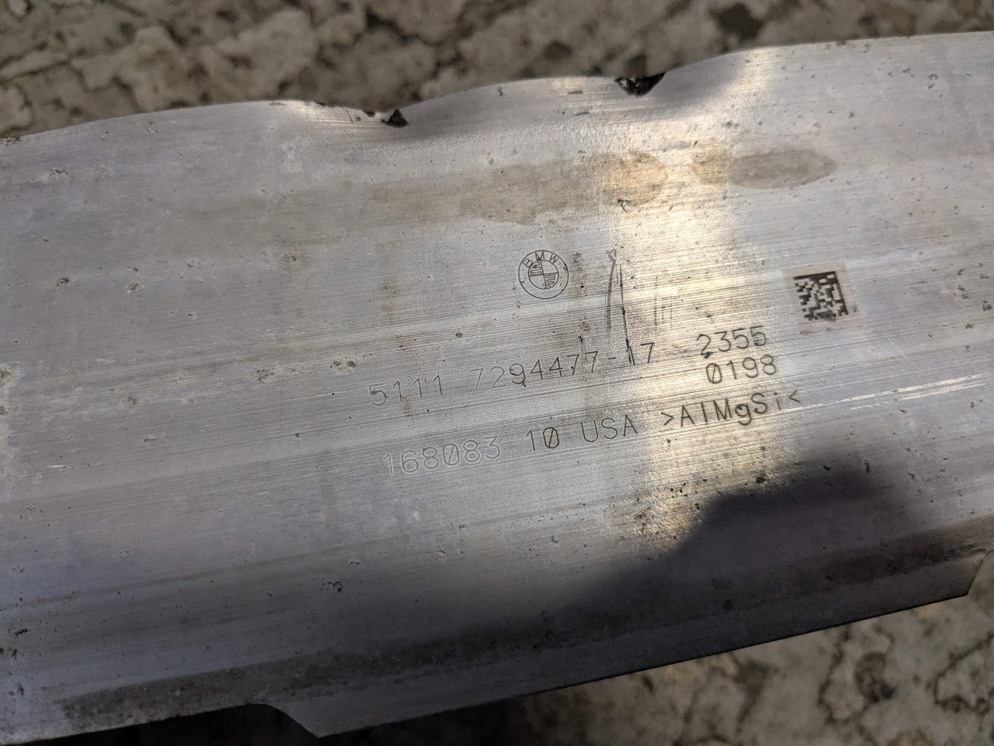 OEM BMW F15 F16 F85 F86 Front Bumper Reinforcement Impact Crash Bar Brackets SET