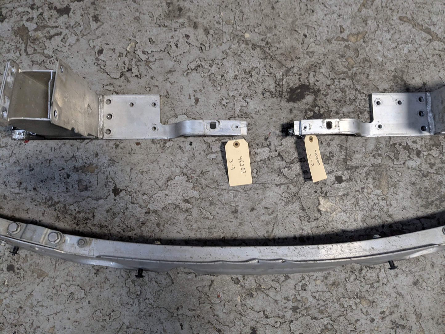 OEM BMW F15 F16 F85 F86 Front Bumper Reinforcement Impact Crash Bar Brackets SET