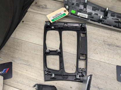*15-19 OEM BMW F16 F86 X6 X6M Center Dash Door Oak Wood Trim Panel SET