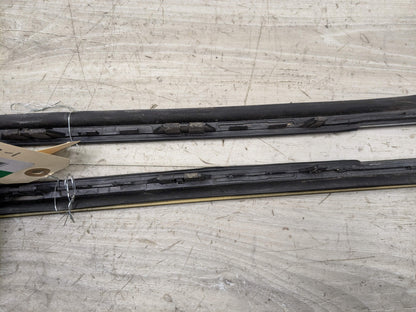 OEM BMW F16 F86 X6 X6M Front Left Right Windshield Side Drip Molding PAIR Black