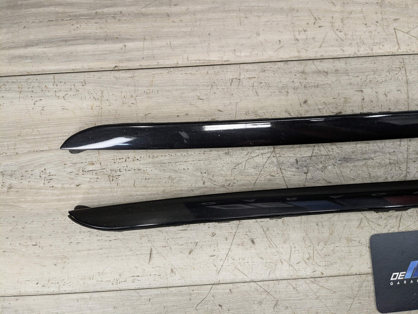 OEM BMW F16 F86 X6 X6M Front Left Right Windshield Side Drip Molding PAIR Black