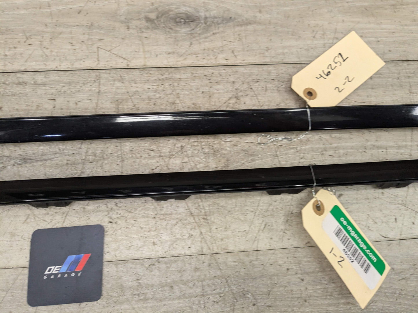 OEM BMW F16 F86 X6 X6M Front Left Right Windshield Side Drip Molding PAIR Black