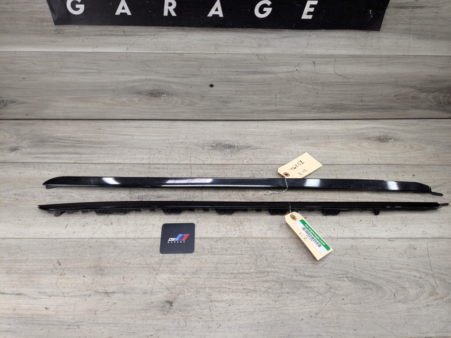 OEM BMW F16 F86 X6 X6M Front Left Right Windshield Side Drip Molding PAIR Black