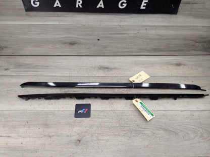 OEM BMW F16 F86 X6 X6M Front Left Right Windshield Side Drip Molding PAIR Black