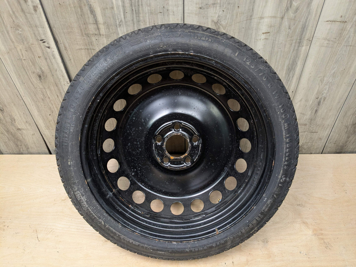 08-17 OEM AUDI A4 S4 A5 S5 19x4 ET29 Emergency Spare Tire Wheel