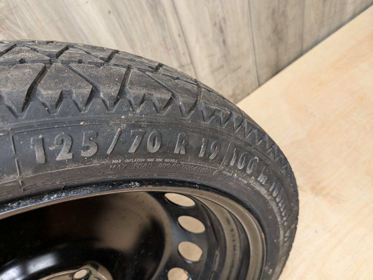 08-17 OEM AUDI A4 S4 A5 S5 19x4 ET29 Emergency Spare Tire Wheel