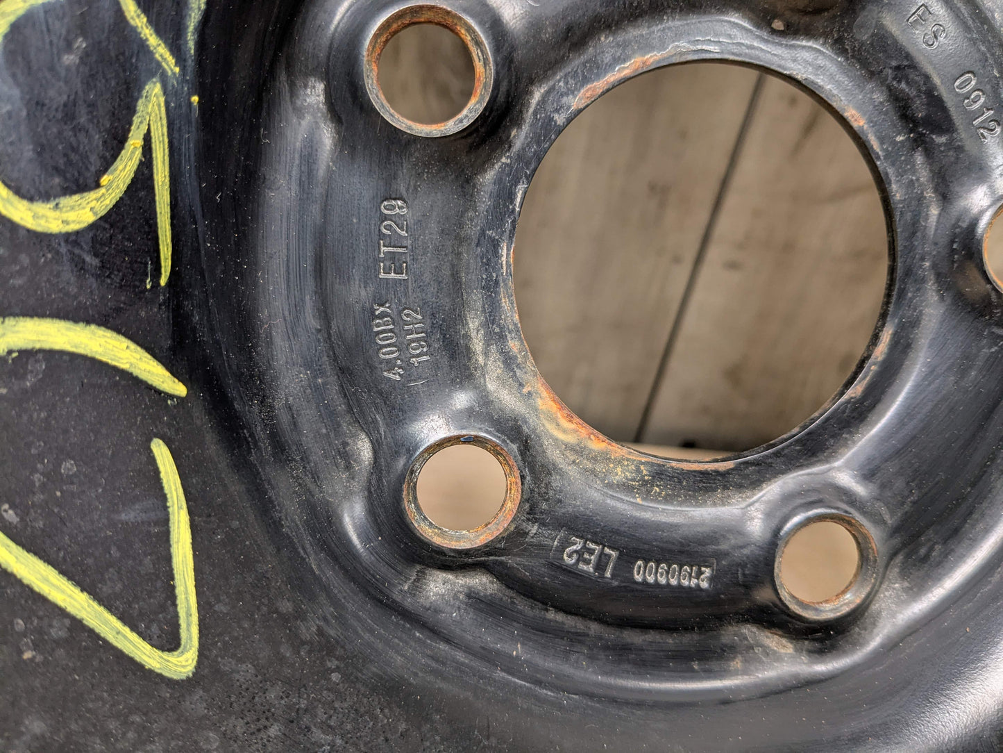 08-17 OEM AUDI A4 S4 A5 S5 19x4 ET29 Emergency Spare Tire Wheel