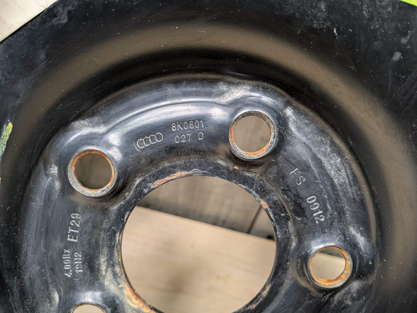 08-17 OEM AUDI A4 S4 A5 S5 19x4 ET29 Emergency Spare Tire Wheel