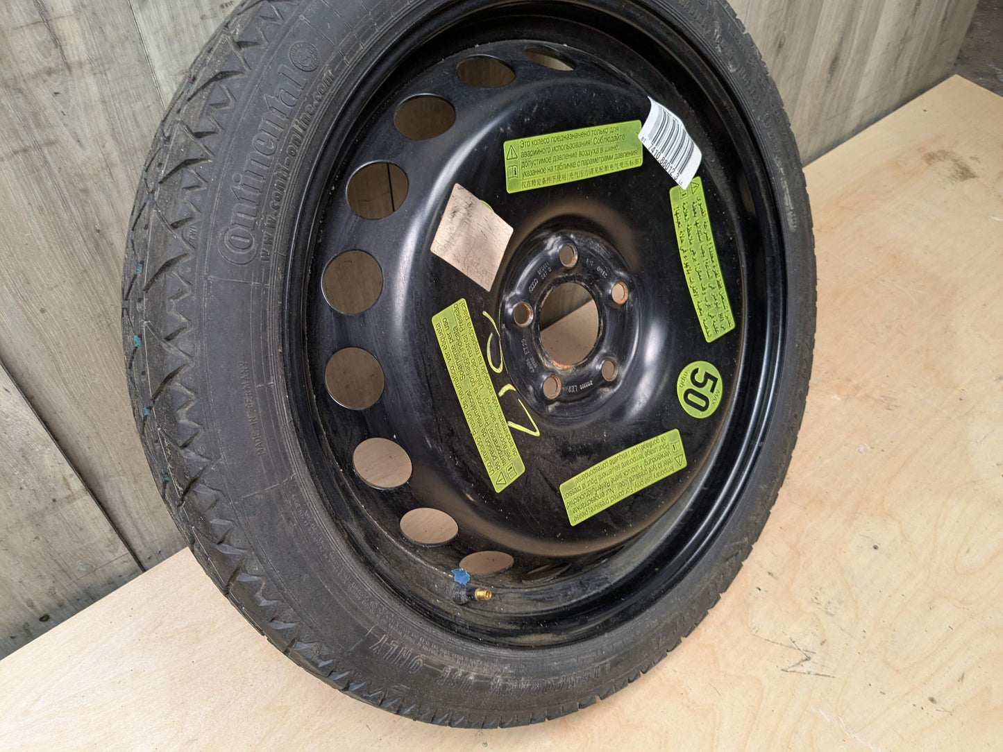 08-17 OEM AUDI A4 S4 A5 S5 19x4 ET29 Emergency Spare Tire Wheel