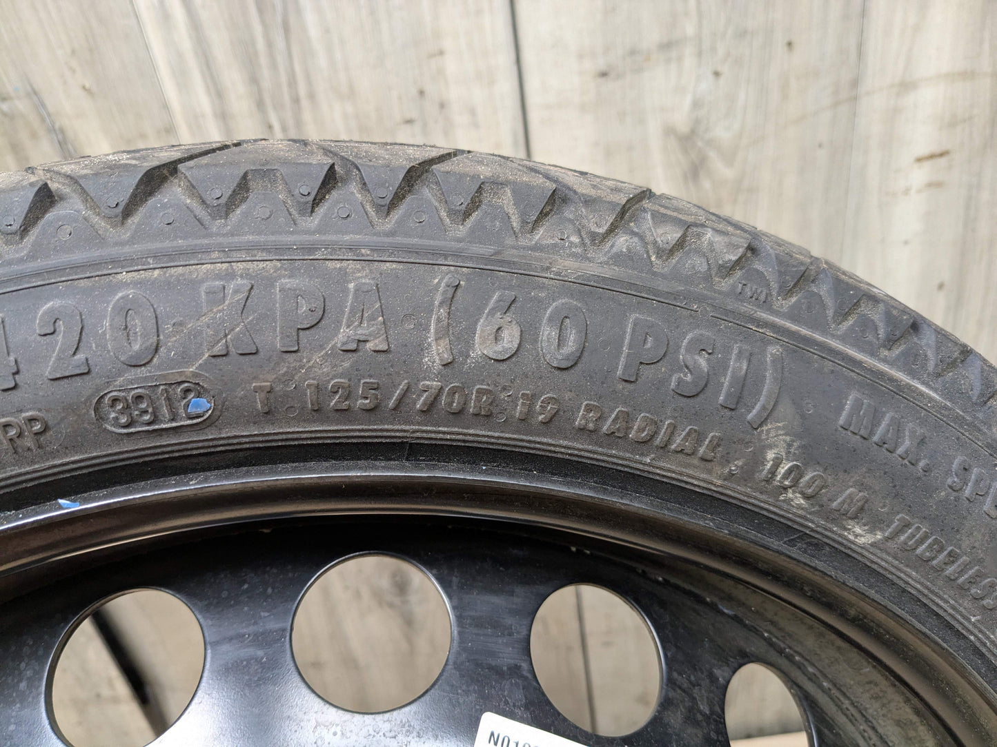 08-17 OEM AUDI A4 S4 A5 S5 19x4 ET29 Emergency Spare Tire Wheel