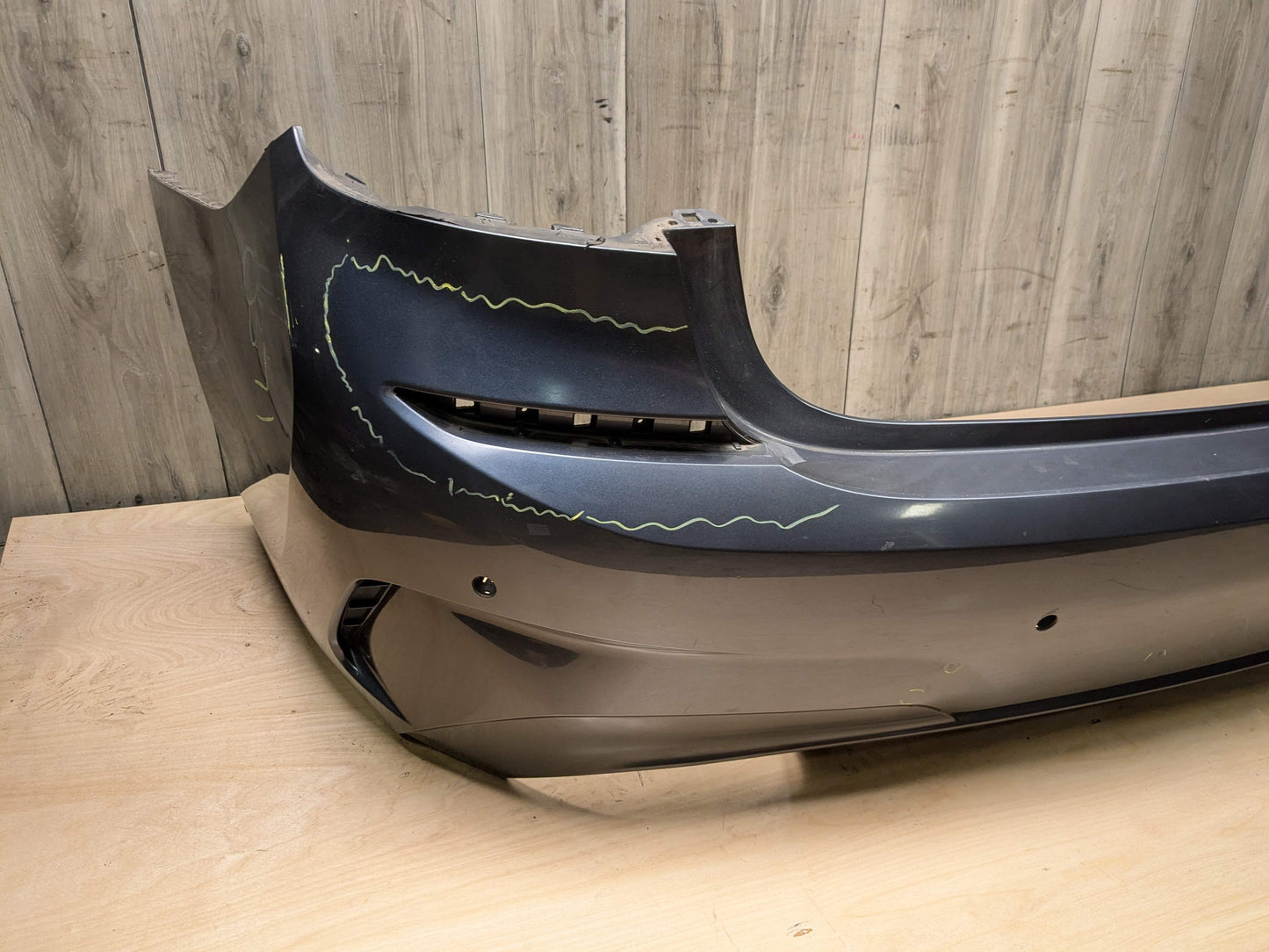 *19-22 OEM BMW G20 330 M SPORT Rear Bumper Cover Panel w Diffuser Gray B39