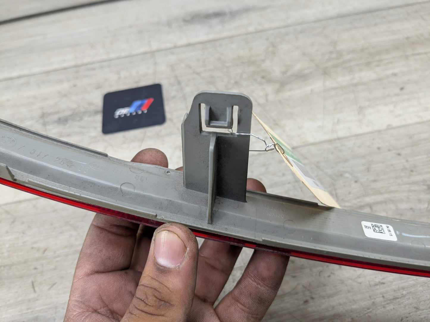 15-19 OEM BMW F16 X6 Rear Bumper Right Passenger Side Marker Light Reflector