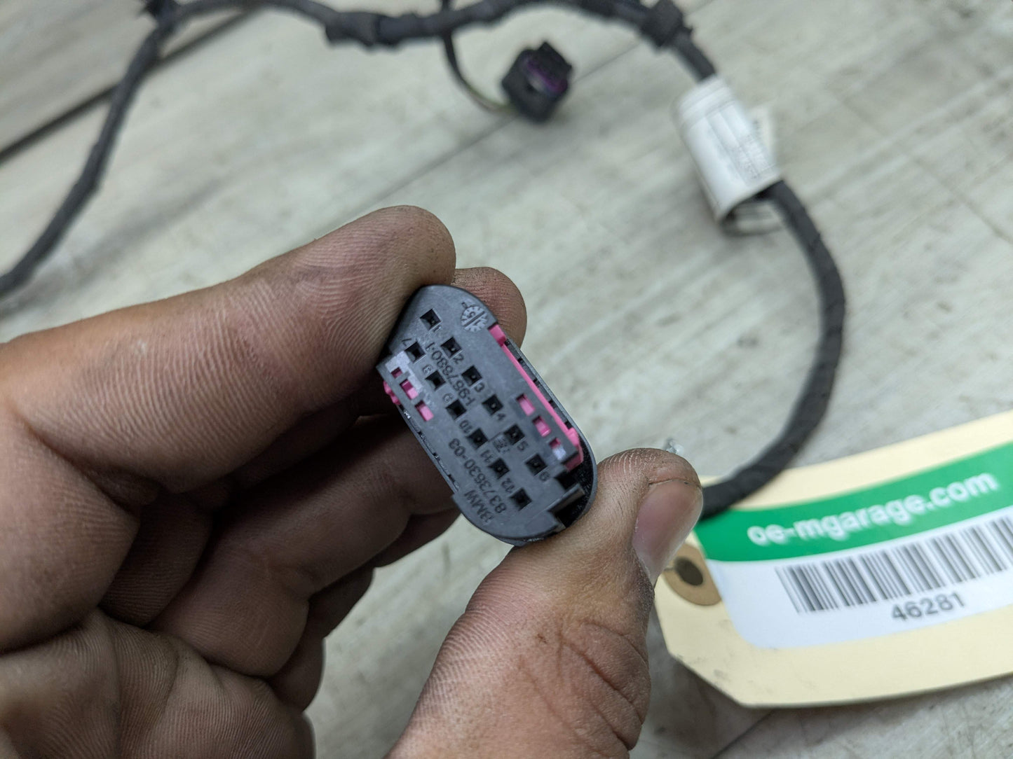 15-19 OEM BMW F16 X6 Rear Bumper Parking PDC Wiring Wire Harness