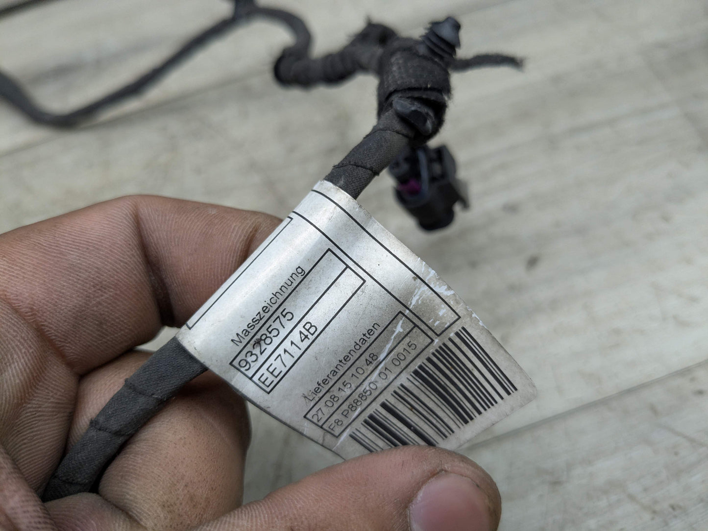 15-19 OEM BMW F16 X6 Rear Bumper Parking PDC Wiring Wire Harness