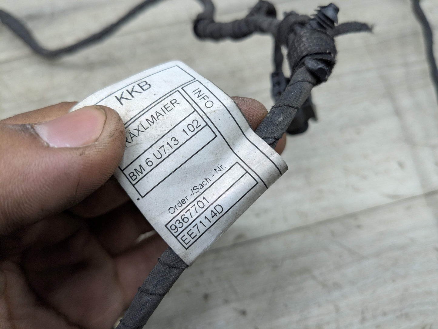 15-19 OEM BMW F16 X6 Rear Bumper Parking PDC Wiring Wire Harness