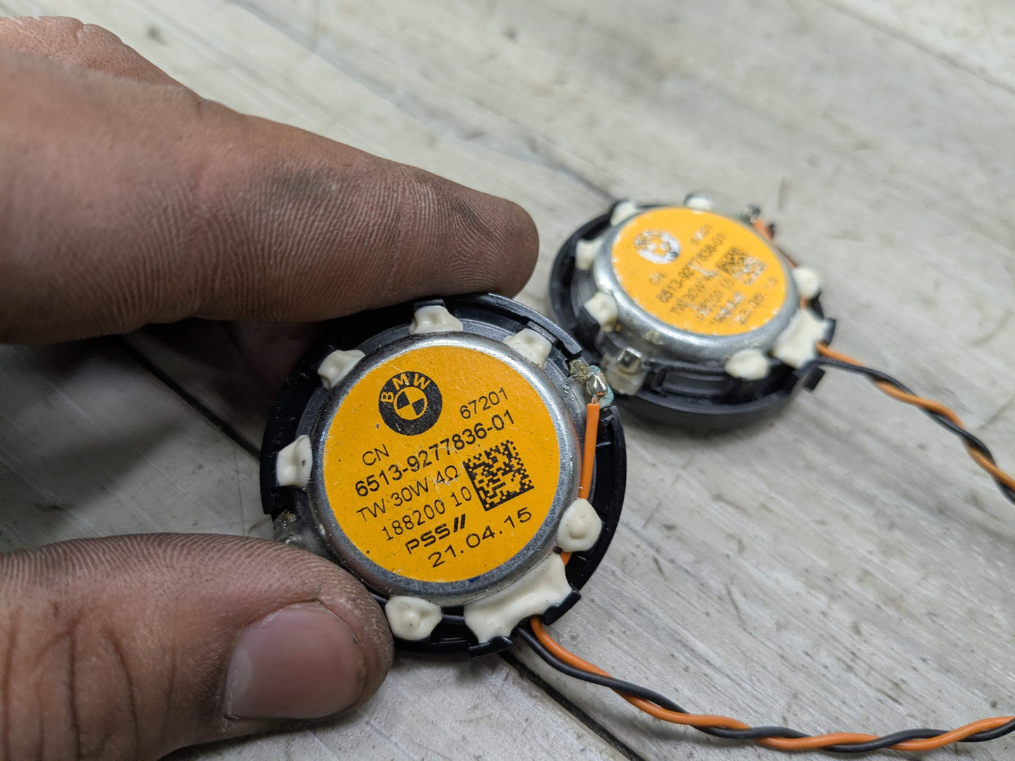 12-18 OEM BMW F15 F16 F25 F26 F85 F86 Stereo Audio Top Hifi System Speaker PAIR