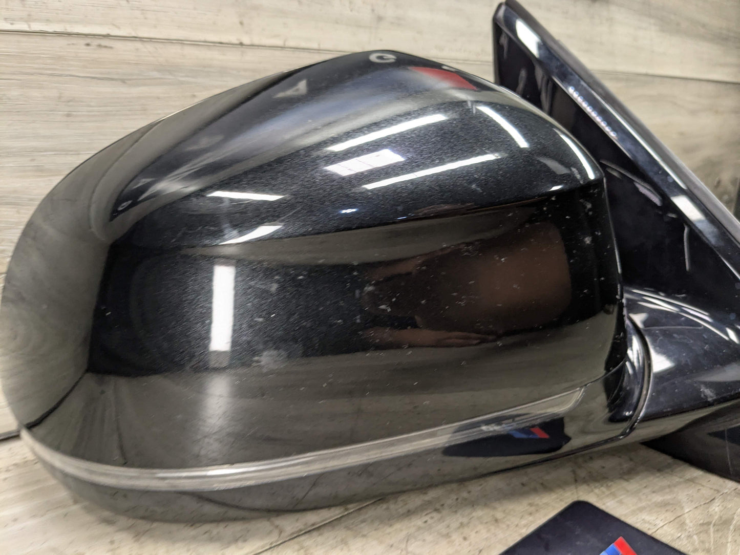 15-19 OEM BMW F16 X6 Right Passenger Side Mirror Camera Blind Spot SHADOW GLOSS