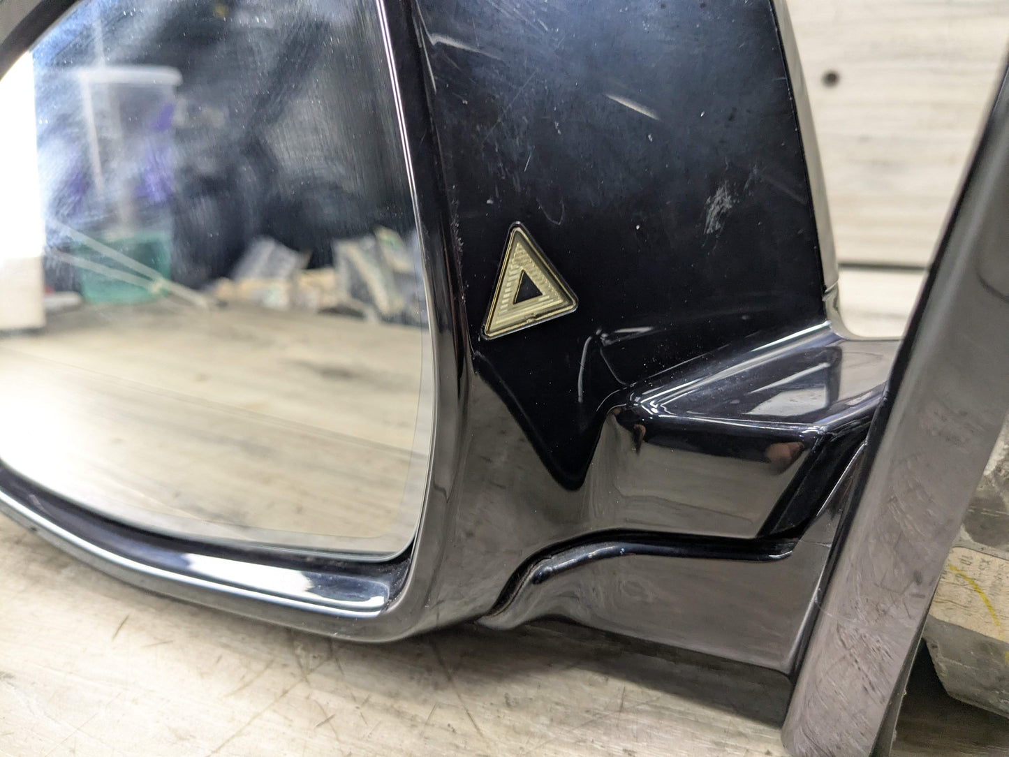 15-19 OEM BMW F16 X6 Left Driver Side Mirror w/ Camera Blind Spot SHADOW GLOSS