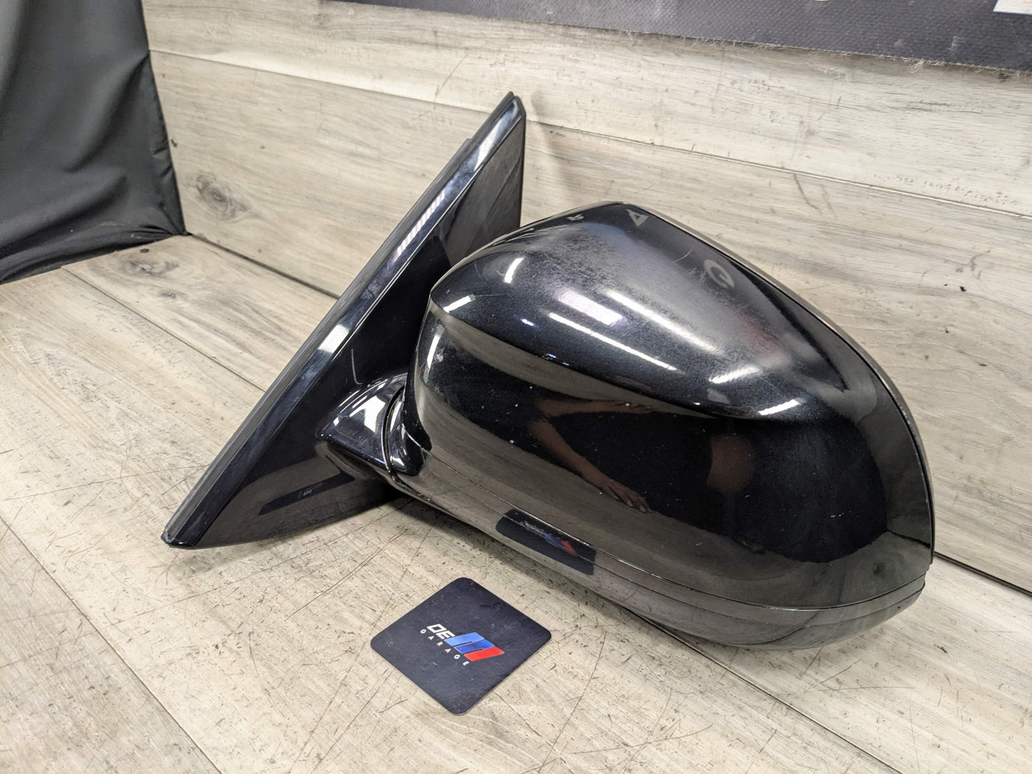 15-19 OEM BMW F16 X6 Left Driver Side Mirror w/ Camera Blind Spot SHADOW GLOSS