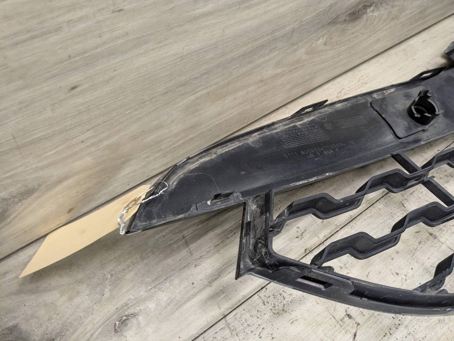 OEM BMW F16 X6 Front Right M Sport Bumper Air Duct w/ Fog Light Mounting Bracket