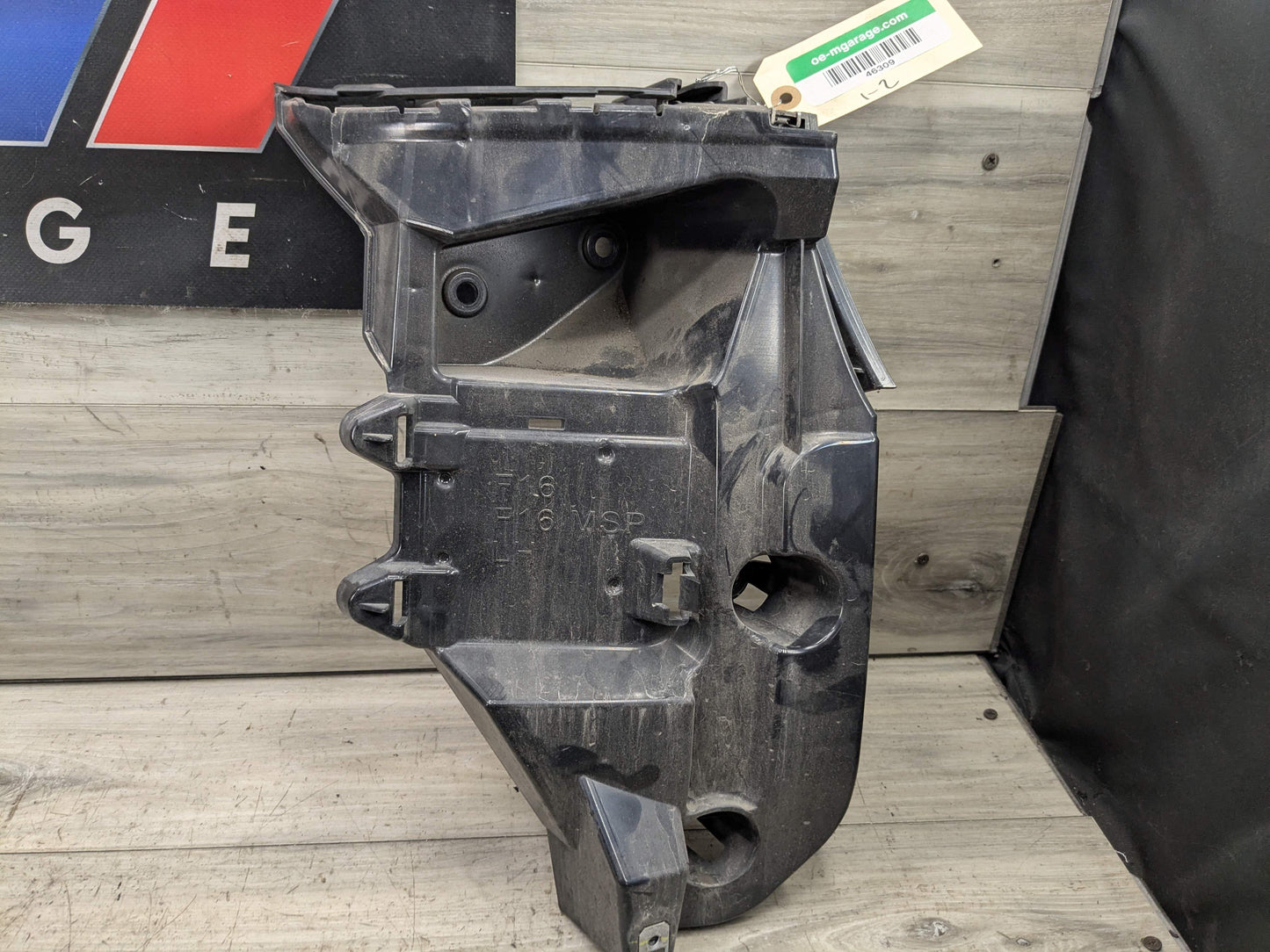 15-19 OEM BMW F16 X6 Rear Left Driver Bumper Supports Brackets Mounts Guide PAIR