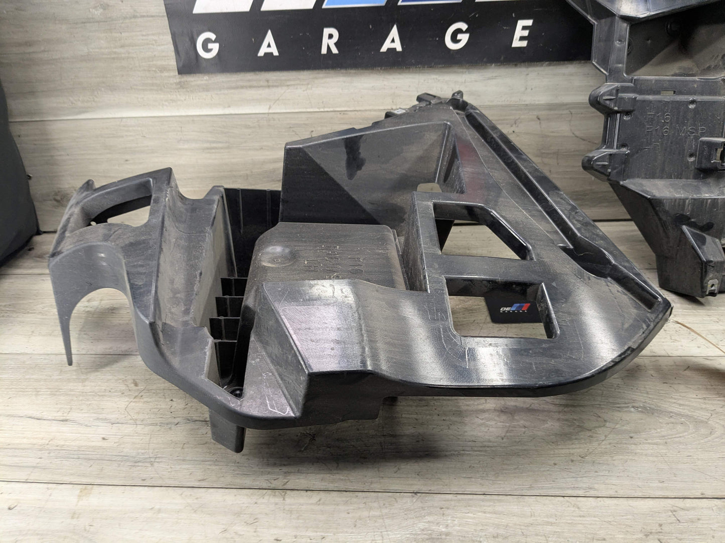 15-19 OEM BMW F16 X6 Rear Left Driver Bumper Supports Brackets Mounts Guide PAIR