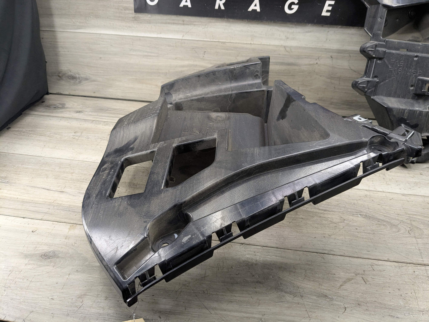 15-19 OEM BMW F16 X6 Rear Left Driver Bumper Supports Brackets Mounts Guide PAIR